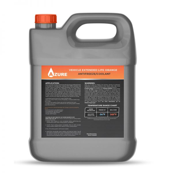 Azure Coolant Automotive Nitrite-Free in Orange Color